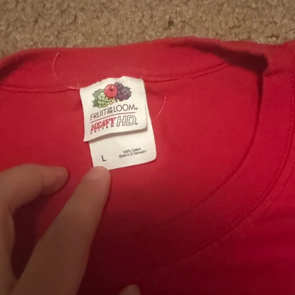 Fruit of the Loom Red Holiday Tee - Picture 2 of 3